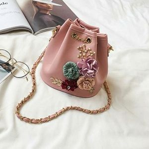 Mini Shoulder Bag With Beautiful Flowers On